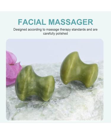 Uonlytech Skin Care Tools - 2pcs Jade Roller & Mushroom Tools for Wrinkle Removal | Home Spa Green Skincare - Buy Online on GoSupps.com
