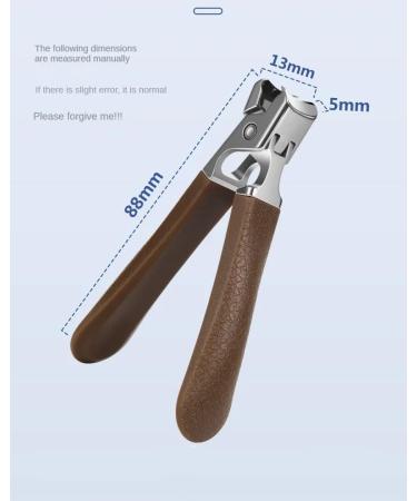 Nail Clippers 1 Nail Clipper Stainless Steel Wide Mouth Spatterless Nail Clipper Toenail Clippers (Color : Black) - Buy Online on GoSupps.com