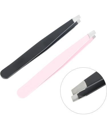 Buy Durable Stainless Steel Eyebrow Clips - 2 Pieces Tweezers for Precision Facial Hair Removal | Portable Beauty Tool for Everyone - Buy Online on GoSupps.com