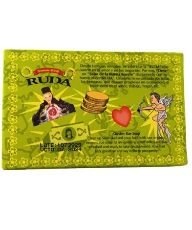 Nuestra Salud Rue Herb Soap Bar - Gentle Moisturizing Action for Hand, Face, and Body - 100% Natural and Organic Soap for Healthy Skin - Buy Online on GoSupps.com