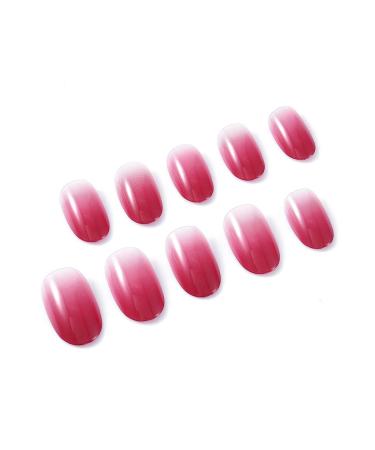 Brishow Sarg-Falsche Nails - Short Oval Color Gradient Press-On Nails Full Cover Acrylic - 24 Pieces for Women & Girls - Buy Online on GoSupps.com