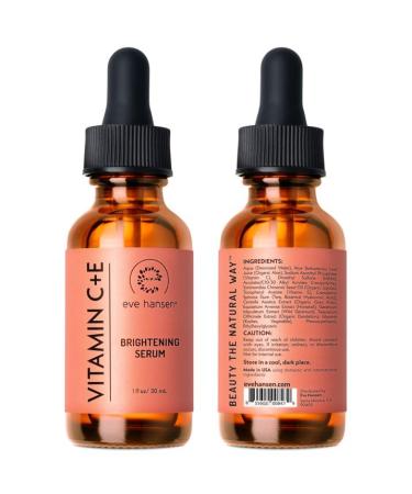 Eve Hansen Vitamin C Serum for Face - Facial Serum with Hyaluronic Acid Vitamin E and Aloe Vera 1 oz - for softer smoother and more refined Skin 1 Fl Oz (Pack of 1) - Buy Online on GoSupps.com