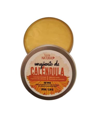 Ideal Products - 100% Natural Luz de Mar a Calendula Ointment with Maximum Concentration of BIO Flower Extract - Soothing and regenerating Calendula Cream for Skin irritations and Redness