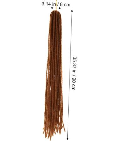 SKISUNO Dirty Little Braids Hair Wig Natural Wig Long Dreadlocks Wig Extenstions Women Hairpiece Extensions Synthetic Dreadlock Extensions Men Wig Fashion Hairpiece Dreadlocks 90X8CM Brown - Buy Online on GoSupps.com