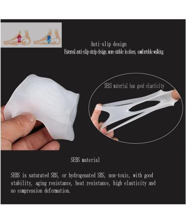 Deaver Footwood Cushions & Silicone Correction Cuff | 8-Shaped Leg Massage & Midfoot Support Socks - 4 Pairs for Men & Women | International Shipping Available - Buy Online on GoSupps.com