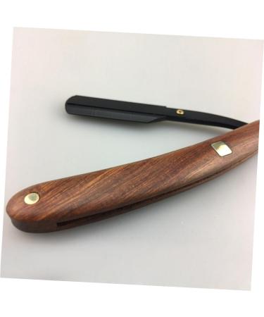 Shop Minkissy Classic Safety Razor - Premium Wooden Handle Shaving Razor for Men | Durable Metal Cutlery Holder - Buy Online on GoSupps.com