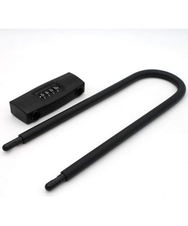 Mioni 4 Digit U Lock Motorcycle/Bike Lock - Resettable Combination for Bicycles/Gate - Secure and Convenient (Black) - Buy Online on GoSupps.com