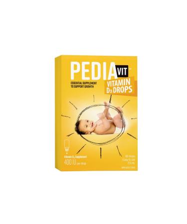 PediaVit Liquid Vitamin D3 400IU 60 Drops 2.5mL