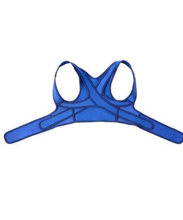 Posture Corrector Corset Clavicle Spine Posture Correction Back Support Belt Comfortable Soft Strip Corrector Blue S