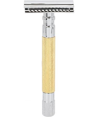 Double-Sided Safety Razor | Manual Retro Razor | Non-Slip Gold Design for Home & Travel - International Shipping Available - Buy Online on GoSupps.com