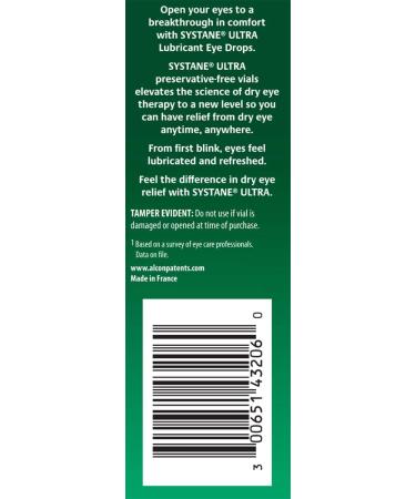 Systane Ultra Lubricant Eye Drops 25 Count - Pack of 1 | Long-Lasting Dry Eye Relief - Buy Online on GoSupps.com