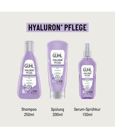 Guhl Guhl Hyaluron+ Moisturizing Shampoo - Content: 250 ml - Silicone-Free - With Natural Hyaluronic Acid - Intensive Hydration and Care - Buy Online on GoSupps.com