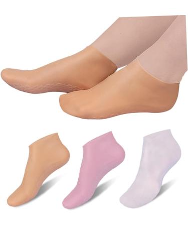 WOFASHPURET 3 Pairs moisturizing Socks Cracked Heel Socks Barefoot Scientist Foot Care Foot Socks Cracked Heel Repair moisturizing Gel Socks Lotion Socks Aloe Socks spa Miss Skin Friendly Sebs - Buy Online on GoSupps.com