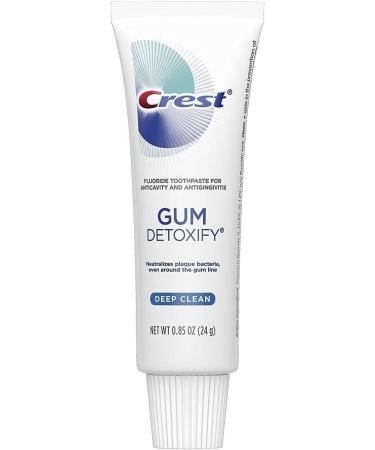 Crest Gum Detoxify Toothpaste - Deep Clean Travel Size (0.85 oz) Pack of 6 | International Shipping Available - Buy Online on GoSupps.com