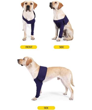 Denim Anti-Licking Protector Sleeve for Dog Front Leg Injury Recovery - XL - Buy Online on GoSupps.com