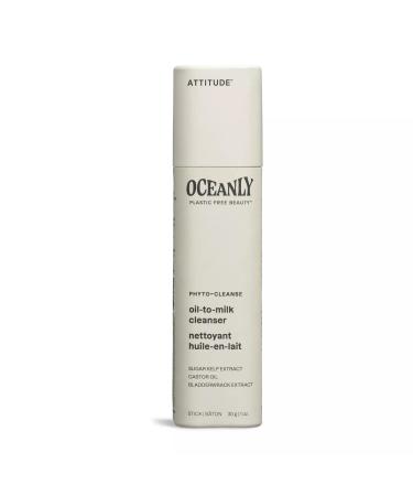 ATTITUDE Oceanly Oil-to-Milk Face Cleanser Bar  EWG Verified  Plastic-free  Plant and Mineral-Based Ingredients  Vegan and Cruelty-free Beauty Products  PHYTO CLEANSE  Unscented  1 Ounce Unscented 1 Ounce (Pack of 1) - Buy Online on GoSupps.com