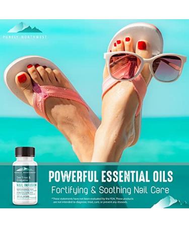 Purely Northwest Tea Tree Oil Foot Soak & Nail Repair Oil Set for Damaged Nails, Athlete's Foot, Smelly Feet & Calluses - Made in USA - Buy Online on GoSupps.com