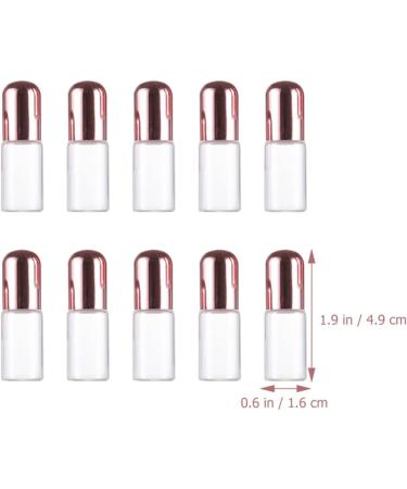 FRCOLOR 10pcs Mini Perfume Roller Bottles - Rose Gold Aromatherapy Diffuser 3ml for Halloween Costumes | Essential Oil Travel Set - Buy Online on GoSupps.com