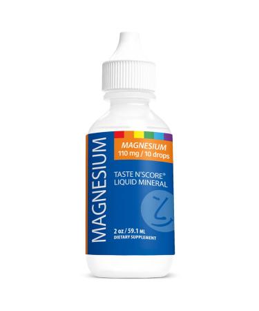Taste N' Score Magnesium Liquid Ionic Mineral Supplement 100% Pure 110 mg 72 Servings