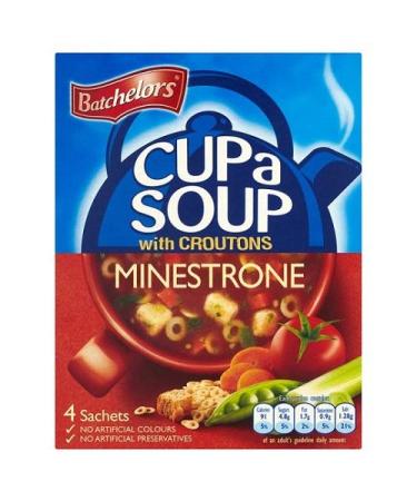 Batchelors Batchelors Minestrone Soup Cup with Croutons 94g (Pack of 3)