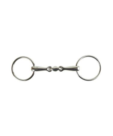 AK Loose Ring Lozenge with Angled Shape in Stainless Steel AKRS-2622 (4.75" Silver) 4.75" Silver