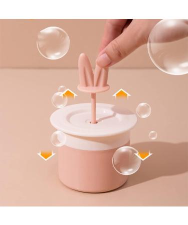 BOKIOESDE Face Cleaning Toiletries Bubble Foamer Foaming Cup Portable Foam Maker Light Blue and White - Buy Online on GoSupps.com
