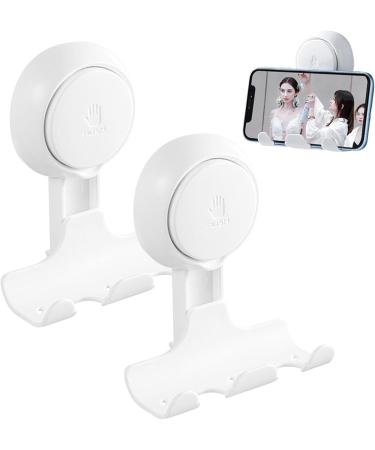 Leryveo Wall-Mounted Shower Razor Holder | Self-Adhesive Suction Hooks for Razors Towels & Coats - Ideal for International Shipping - Buy Online on GoSupps.com