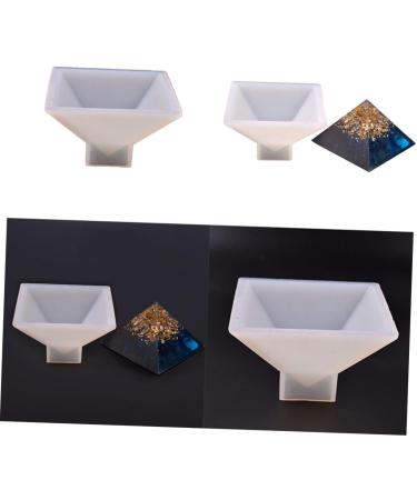 SEWACC Fondant Pyramid Resin Art Circle Silicone Mold Resin Casting Molds Adult Molds for Baking Pyramid Candle Mold Cake Mold Epoxy Pyramid Charms Ice Animal Moule De Manual Accessories White M - Buy Online on GoSupps.com