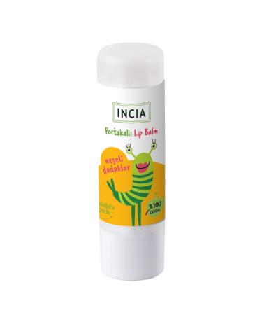 INCIA Kids Moisturizing Natural Orange Lip Balm with Shea Butter 6g