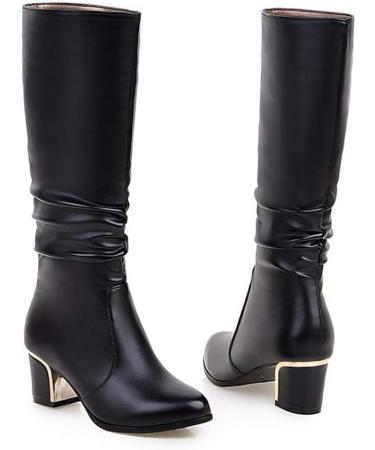 Shop Stylish Women's Halfange Lace-Up Boots - Black & Brown Leather Winter Footwear | Trendy & Warm | EU Size 39-47 - Buy Online on GoSupps.com