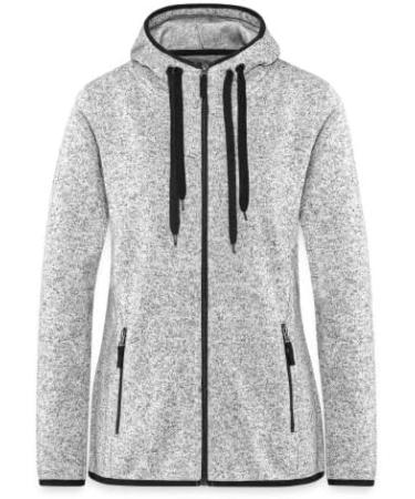 Buy Spreadshirt Women's Fleece Jacket with Hood | Dog Sports Jacket for Active Dog Owners | Gift Idea in Light Gray Mottled XL - Buy Online on GoSupps.com