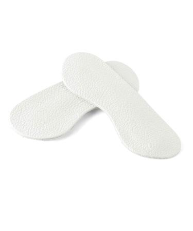 uxcell Women Self-Adhesive Leather Heel Pad Insole White 6 Pairs LL White 6 Pairs