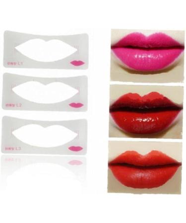 TOSSPER 3pcs Lip Liner Stencils - Perfect Lip Line Templates for Flawless Makeup | Cosmetic Tools for Every Lip Style - Buy Online on GoSupps.com