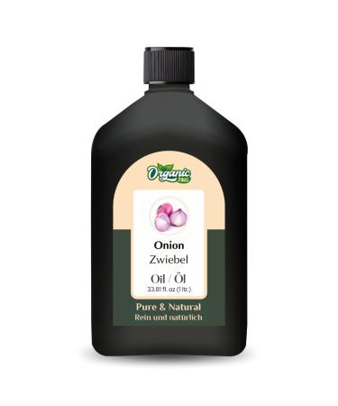 ORGANIC ZING Organic Zing Onion (Allium cepa) Oil | Pure and natural oil for hair and skin care 1000 ml