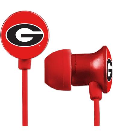 NCAA University of Georgia Bulldogs Scorch Earbuds with BudBag | Officially Licensed AudioSpice Earphones - Buy Online on GoSupps.com