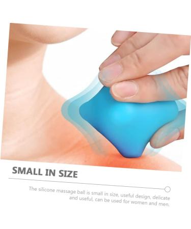 Frcolor Silicone Massage Ball - Vibrating Neck & Muscle Knot Remover - Hexagonal Yoga Roller - 5.7cm Blue - Buy Online on GoSupps.com