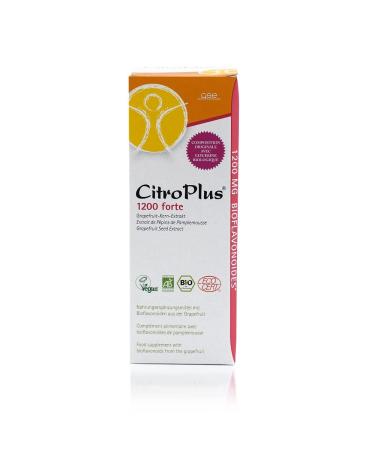 GSE Citroplus 1200 Forte - Grapefruitkern extract 250 ml grapefruit drops in organic quality 3000mg flavonoids 100% vegan and without additives 250ml