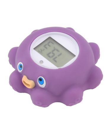 Baby Bath Thermometer  Cute Octopus Bath Thermometer Baby Safety Water Temperature Thermometer  Baby Bath Floating Toy Gift for Boys Girls with Intelligent Timing Alarm Function