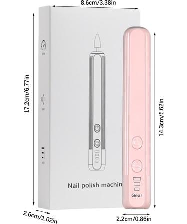 Portable Electric Nail Drill - Electric Manicure Pedicure Nail File Drill Kit | Compact Portable Design Nail Drill Kit Hand Foot Care Tool for Acrylic Gel Nails Home Salon Use Sakura Pink English Version  - Buy Online on GoSupps.com