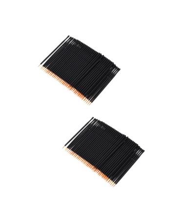 Ipetboom 200 pcs Beauty Tools Golden Disposable Makeup Wand Applicator Eyeliner