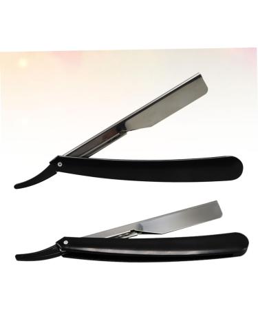 Minkissy 6-in-1 Razor for Men - Rustproof Steel Hairdresser Shaving Razor Manual Blade Knife Holder Black | Premium Shaver & Grooming Tool - Buy Online on GoSupps.com