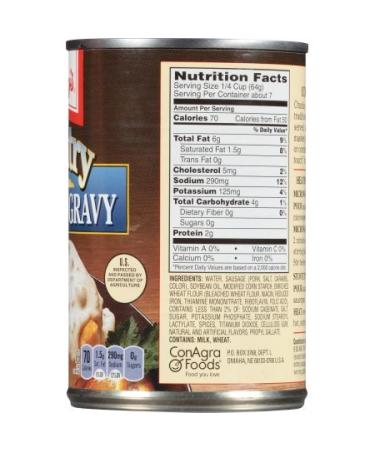 Libby's Country Sausage Gravy 15 oz - Pack of 4 Cans - Buy Online on GoSupps.com