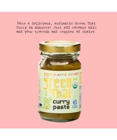 Organic Vegan Green Thai Curry Paste 4.23 oz - Dairy Free, Sugar Free, Keto Friendly - Made in Thailand - Buy Online on GoSupps.com