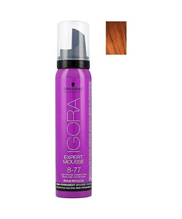 Schwarzkopf IGORA Expert Mousse 8-77 Light Blonde Copper Extra 100 ml/3.2 oz Whitening 100 ml (1 pack) - Buy Online on GoSupps.com