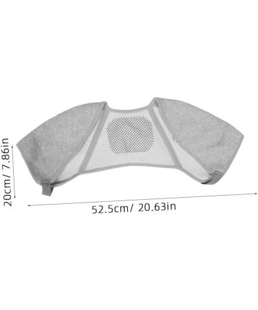 Mipcase Shoulder Protector Double Shoulder Brace Shoulder Support Brace Shoulder Wrap Protector Grey Spandex - Buy Online on GoSupps.com