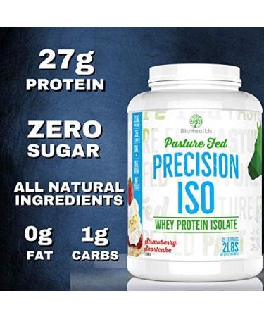 Precision ISO Strawberry Shortcake - 5lb Whey Protein Isolate | Non-GMO Sugar Free | 70 Servings - Buy Internationally - Buy Online on GoSupps.com