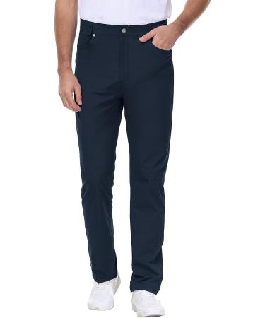 Rdruko Men's Stretch Golf Pants Navy 36 with Pockets | Lightweight Work Casual - Buy Online on GoSupps.com