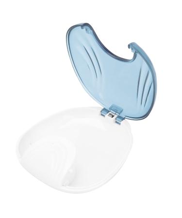 Denture Box Portable Denture Box Fake Tooth Cover Earplug Storage Box Tooth Correction Holder(Gray)