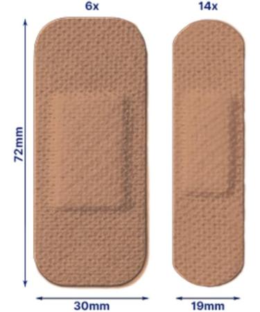 Elastoplast Sensitive Hypoallergenic Plasters - 20pc Medium, Painless Removal, Soft Fabric, Strong Adhesive - Medium Skin Tone - Buy Online on GoSupps.com