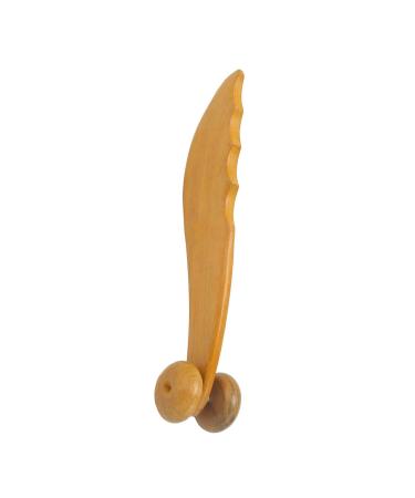 Ververt Touch body massage roller massage roller footbow massage device for muscle relaxation pain relief family and friends wooden material